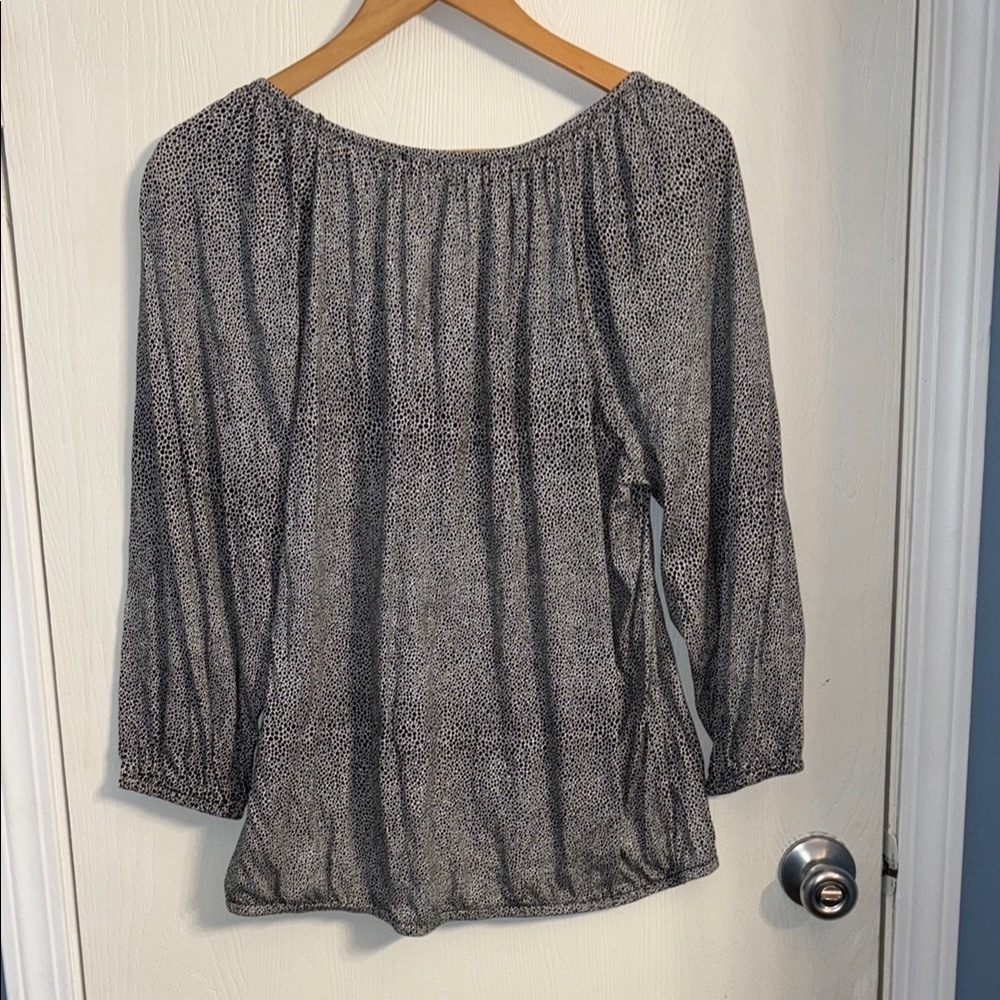Michael Kors Black and Gray Blouse - Picture 6 of 6